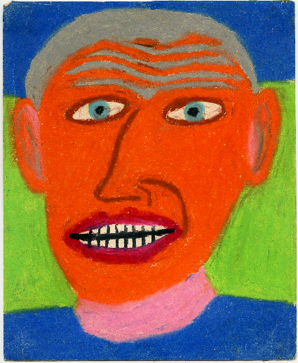 Orange talking face
